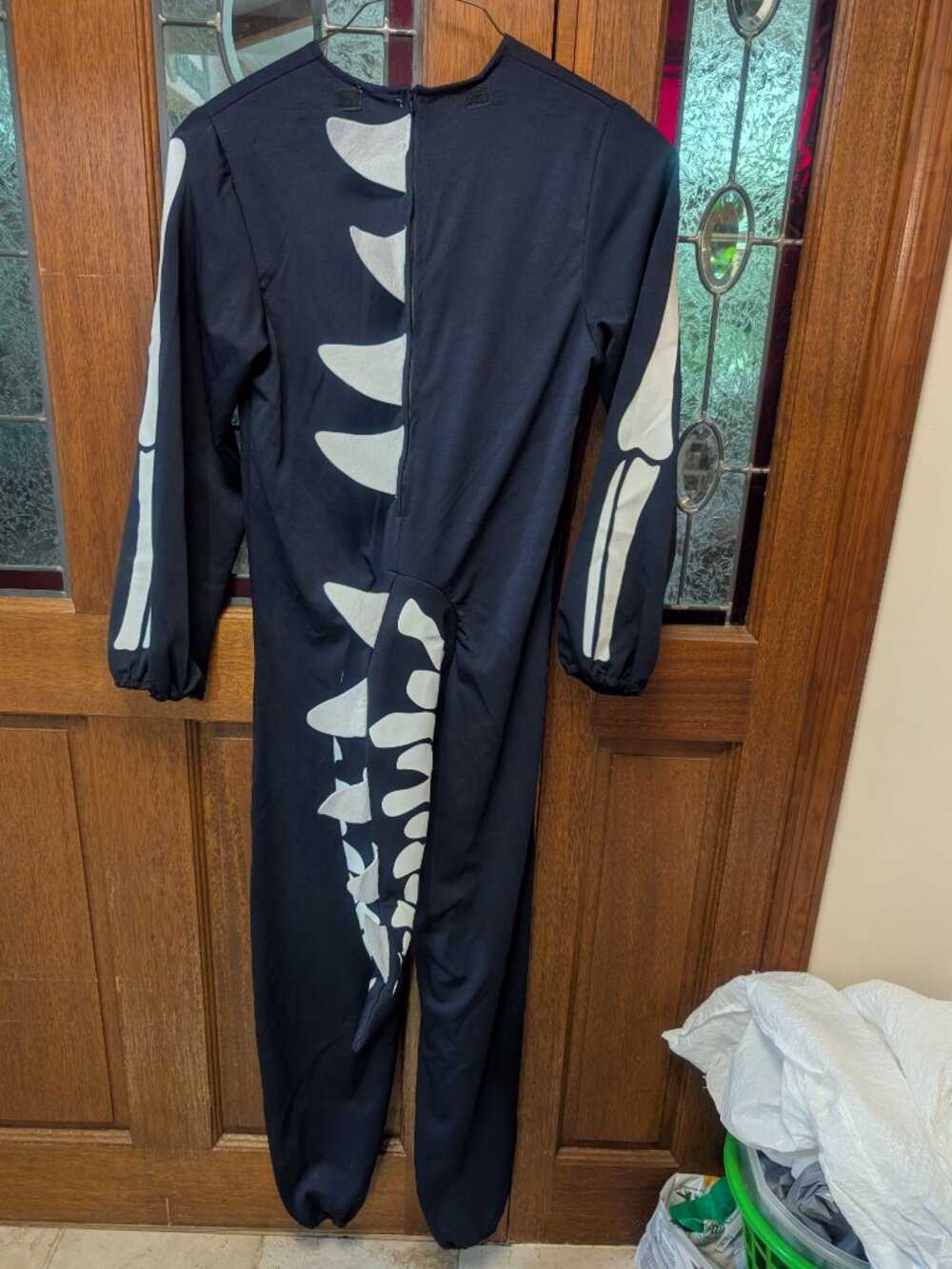 Adult Dino Skeleton Costume, size XSm - Picture 5 of 9